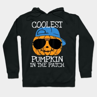 Coolest Pumpkin In The Patch Halloween Boys Girls Teens Hoodie